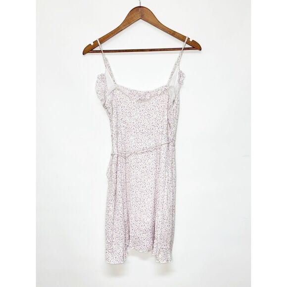 Aritzia Sunday Best Mini Dress Medium Countess Floral Ruffle Trim - Picture 5 of 11